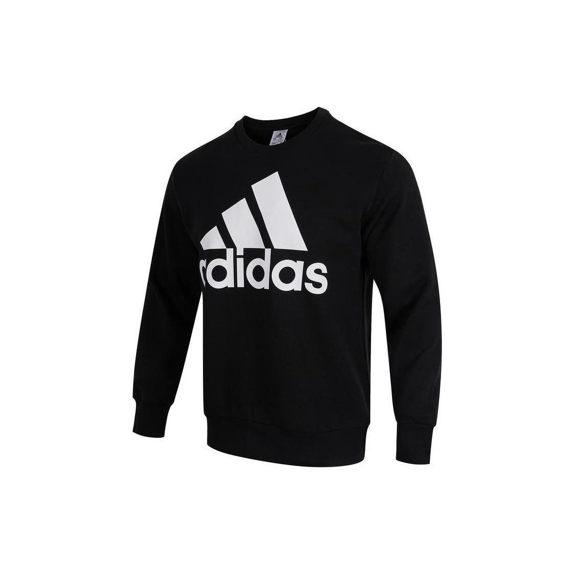 adidas Essentials French Terry Big Logo Sweatshirt Black Men s IC9324 XXL