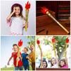 4Pcs Artificial Torch Props Handheld Portable Lightweight Fun Cheering Cosplay Photo Props Stage Performance Party Supplies