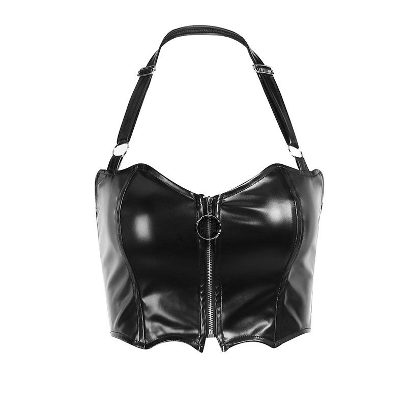 SY22049 Gothic Punk Ketten Neckholder Tanktop