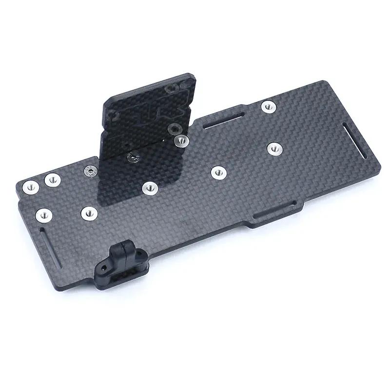 Carbon Fiber Simulation Battery Tray Set Battery Box for 1/8 ARRMA TYPHON KRATON MOJAVE NOTORIOUS Car Truck Upgrade Parts