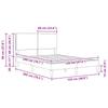 Bed Frame with Headboard Light Grey 120 x 200 cm Cord Fabric
