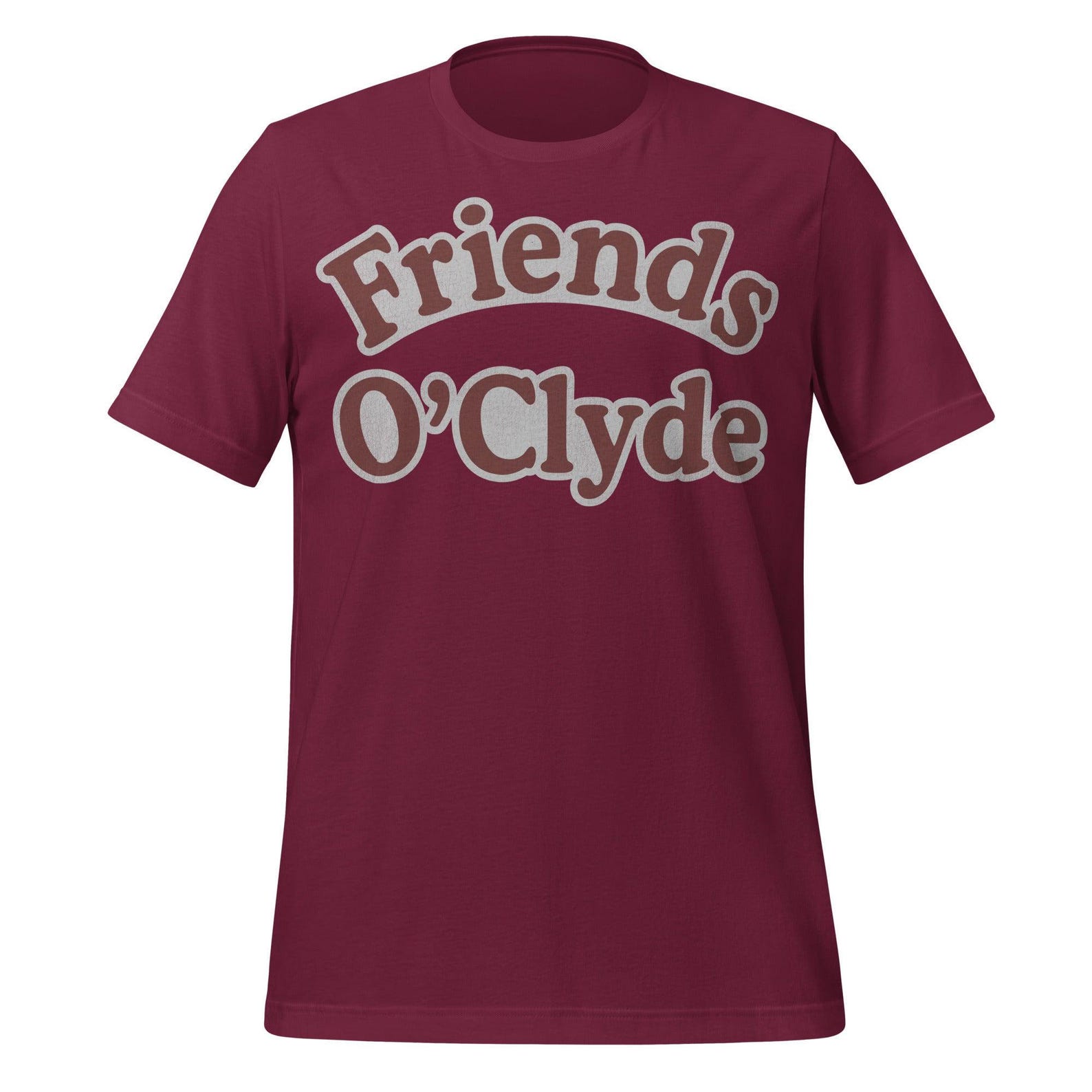 Friends Softball Tee: Retro O Clyde Graphic - 100% Cotton 4XL