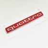 1Pc 95mm 3D ABS Quattro Car Rear Trunk Badge Side Emblem Sticker For A3 A4 A5 A6 A7 A1 A2 Q3 Q5 Q7 S3 S4 S5 S6 Quattro Accessories