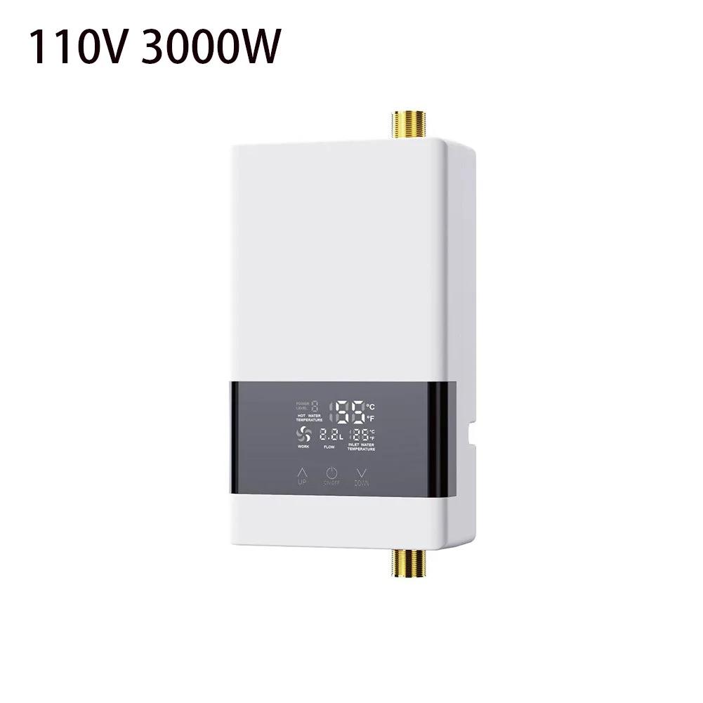 Tankless Water Heater  Portable Electric Shower  6000W  Fully Automatic Operation  Customizable Temperature and Gears