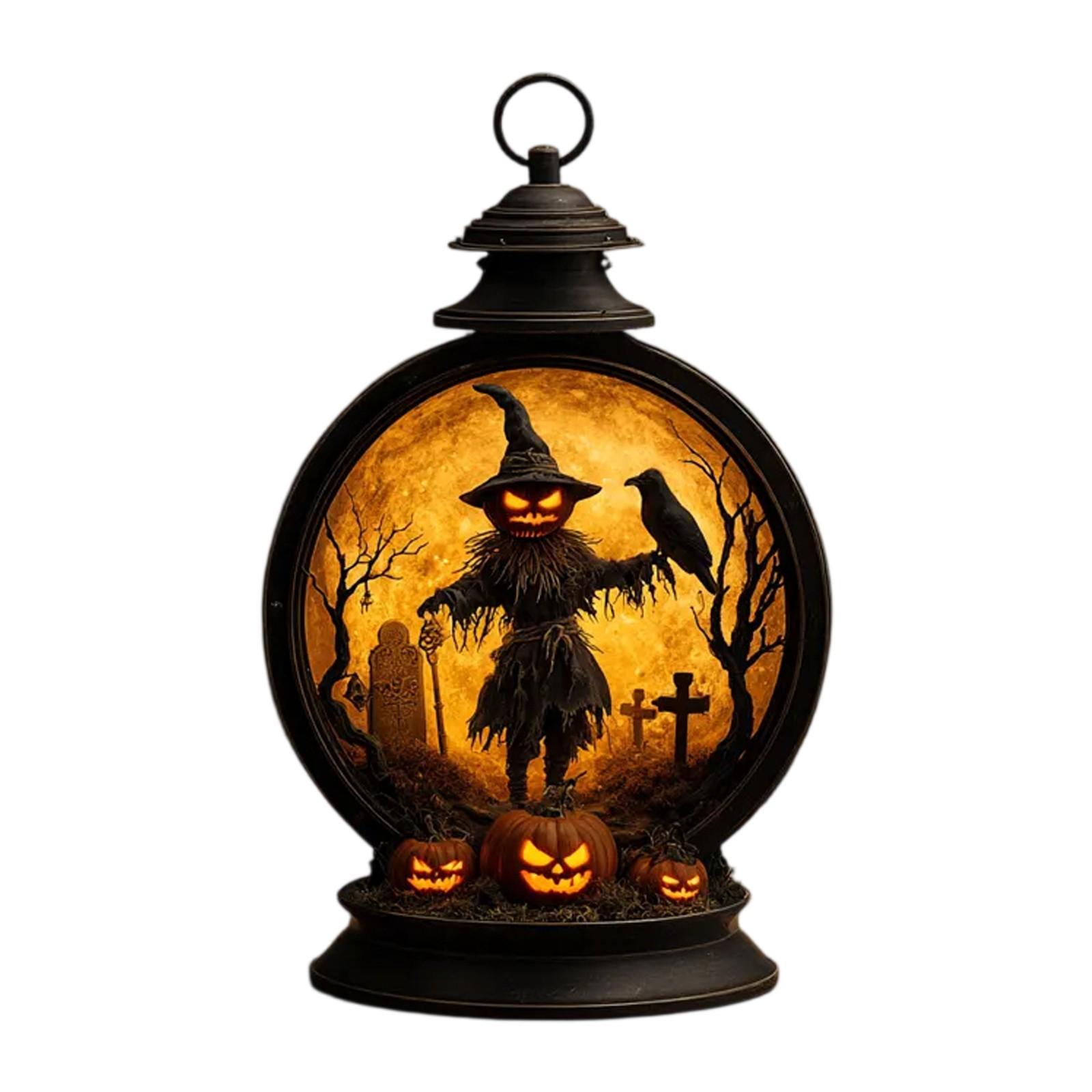 

Halloween Scarecrow Pumpkin Lamp One Size