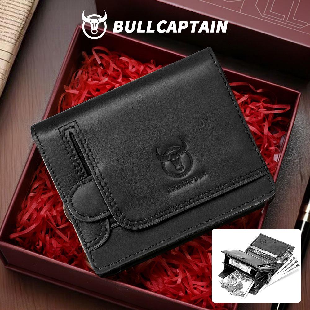 Herren Geldbörse und Kartenhalter aus echtem Leder