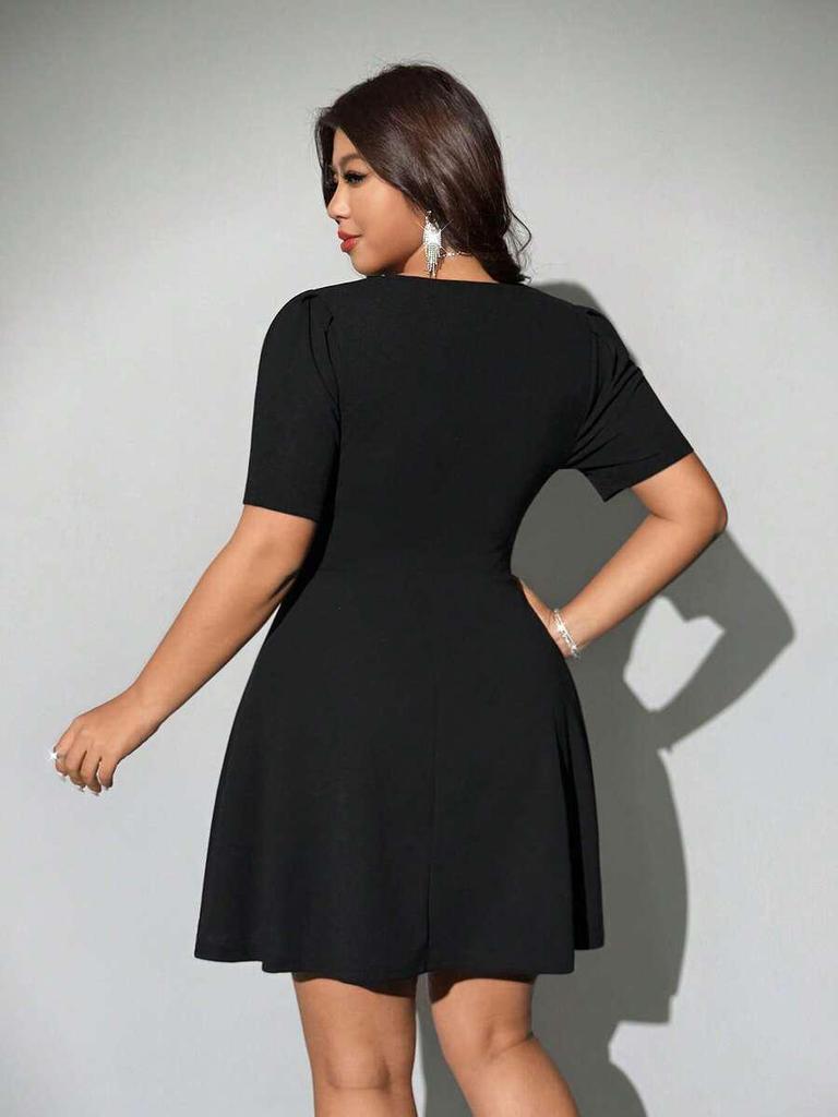 Europäisches & Amerikanisches Sommer Sexy Taillenbetontes Kleid mit Schleifen-Detail