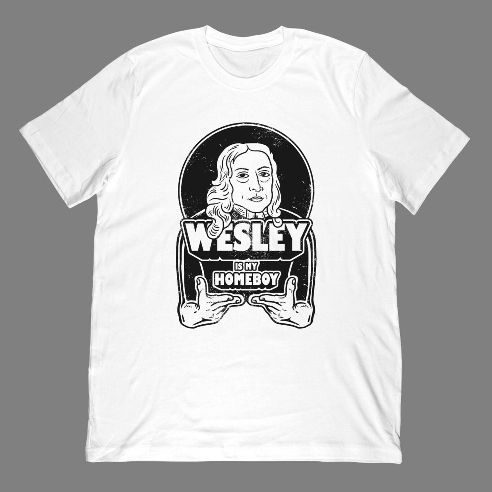 John Wesley T-Shirt | Methodist Preacher Illustration, Christian Apparel S