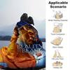 1pc Beauty and The Beast Printing Blanket - Soft, All-Season Throw for Office Blanket,  | Personalized Gift with Adorable Cartoon Design