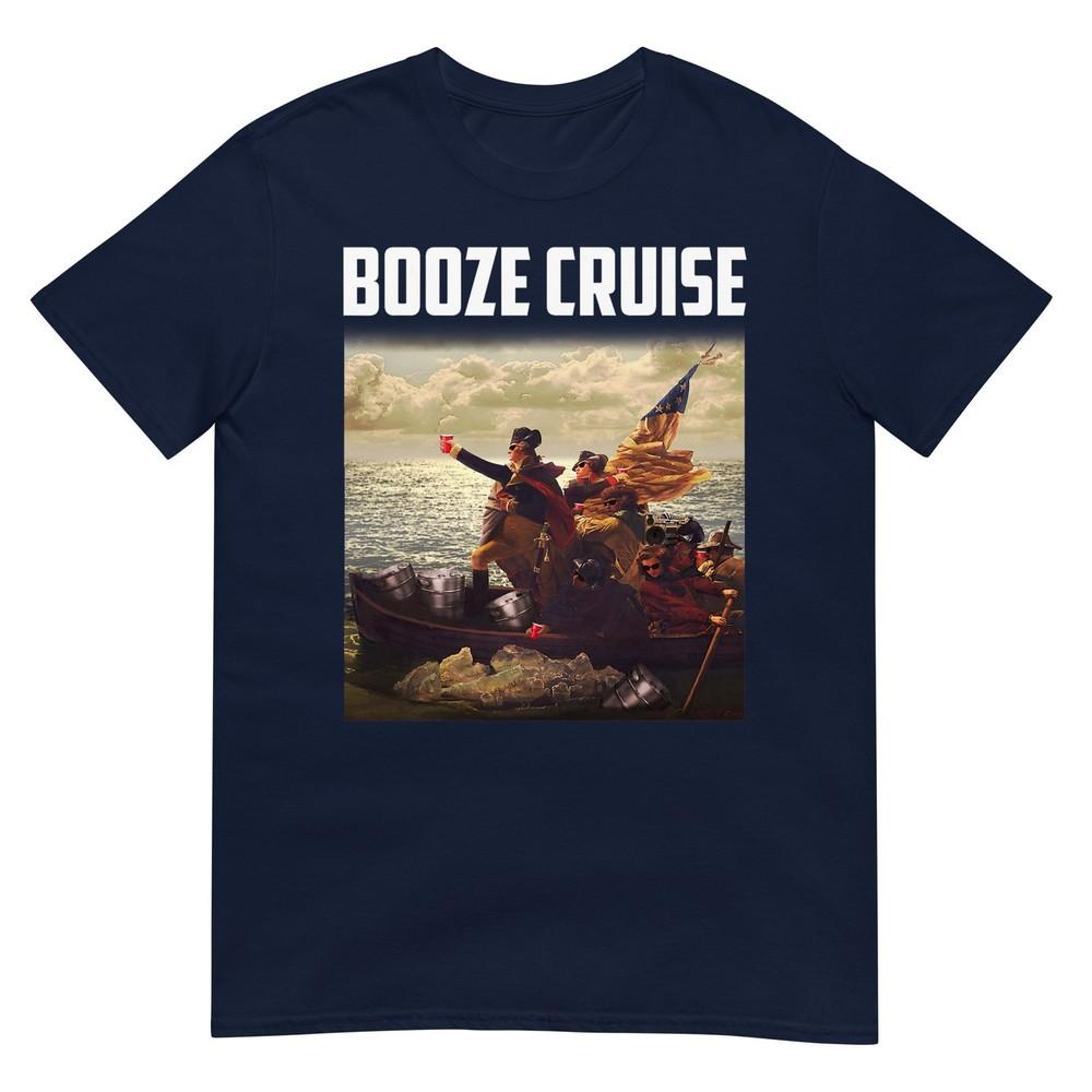 Political Party Booze Cruise Shades Red Cups Tshirt S