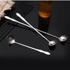 Stainless Steel Long Handle Stir Spoon Designed For Effortless Mixing In Cocktails And Teas