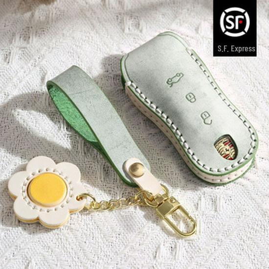 Best-Selling Handmade Genuine Leather Key Bag for Tesla Model 3/Model Y