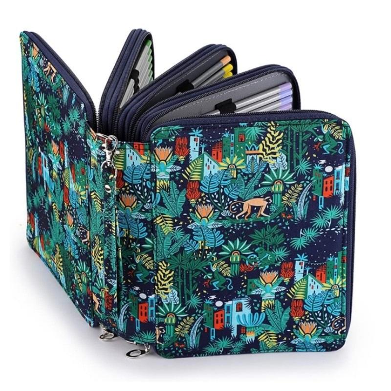 Federmäppchen mit 200 Löchern und aufgedrucktem Muster