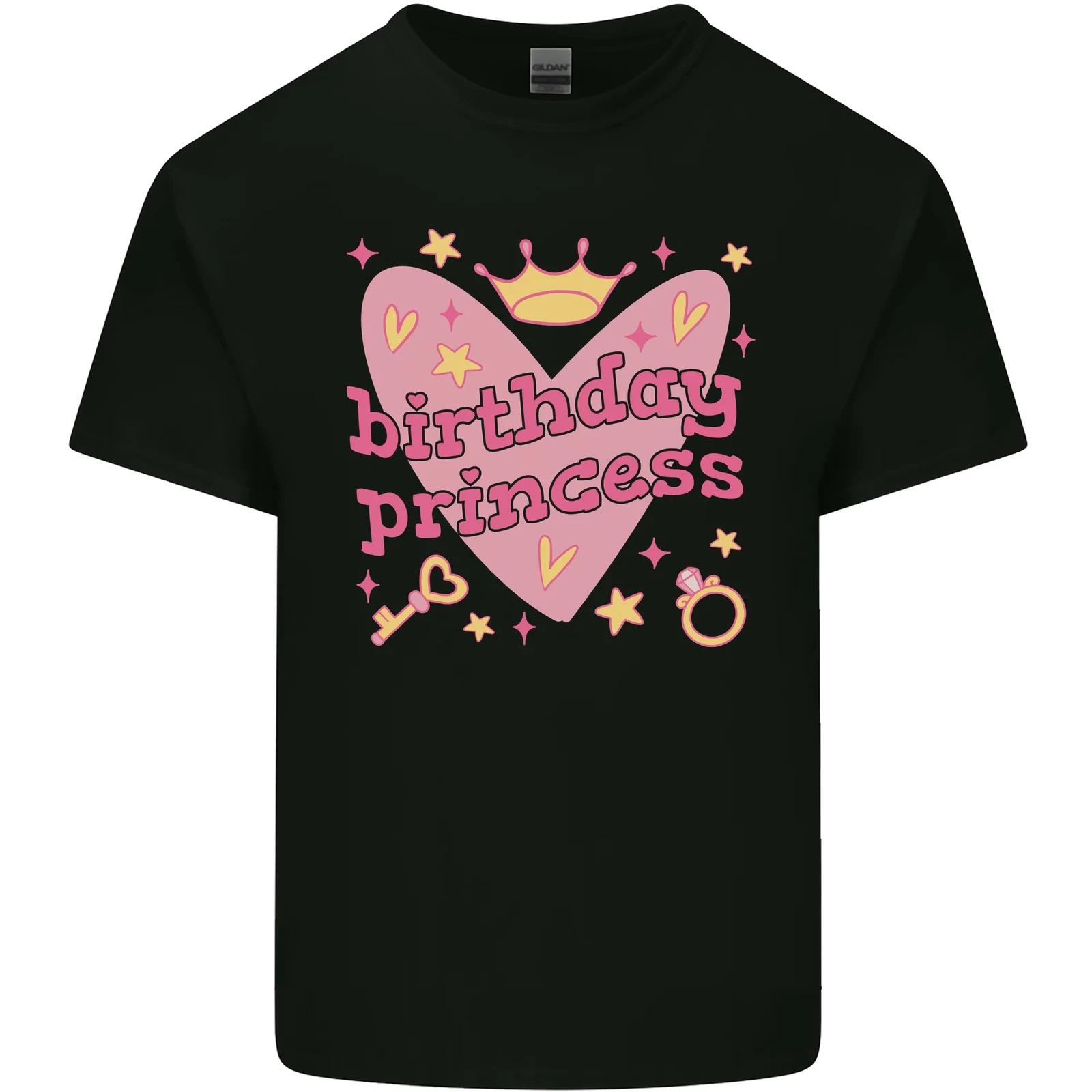 

Birthday Princess 3 4 5 6 7 8 9 Year Old Kids T-Shirt Childrens S
