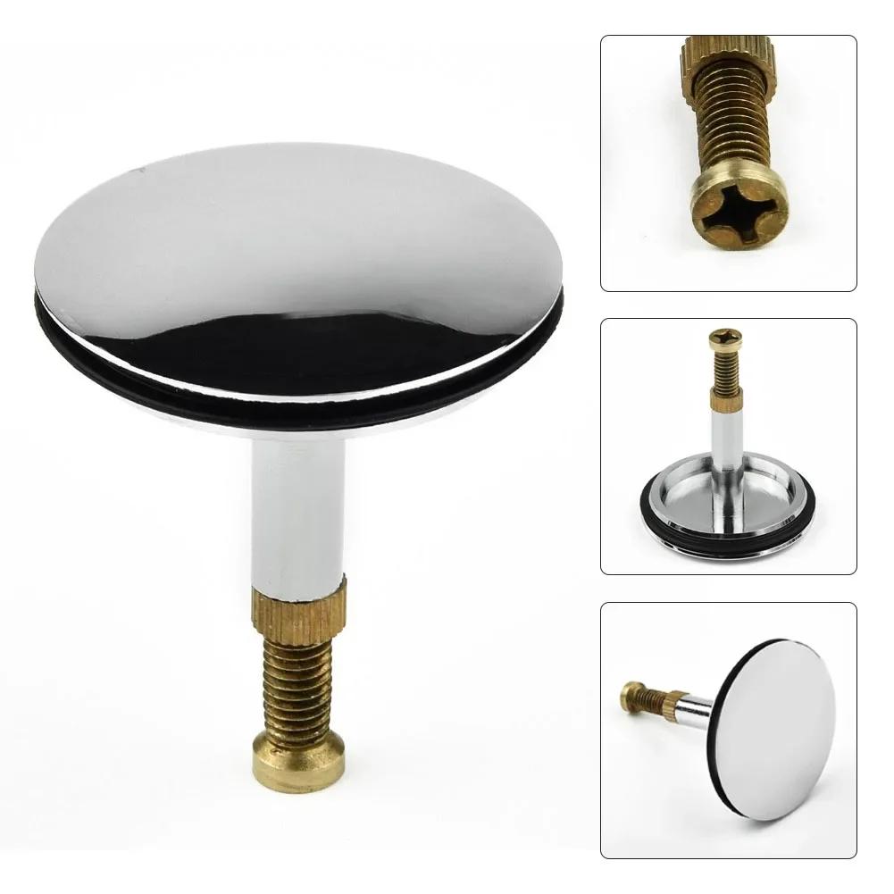 43mm Bathtub Plug Adjustable Bath Pop Up Waste Stopper Plug Only Flat Seal Brass Bathroom Tub Drain Drainer Strainer Accessories