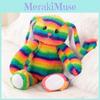 Plush Easter Bunny Toy With Colorful Stripes For Kids Holiday Gift