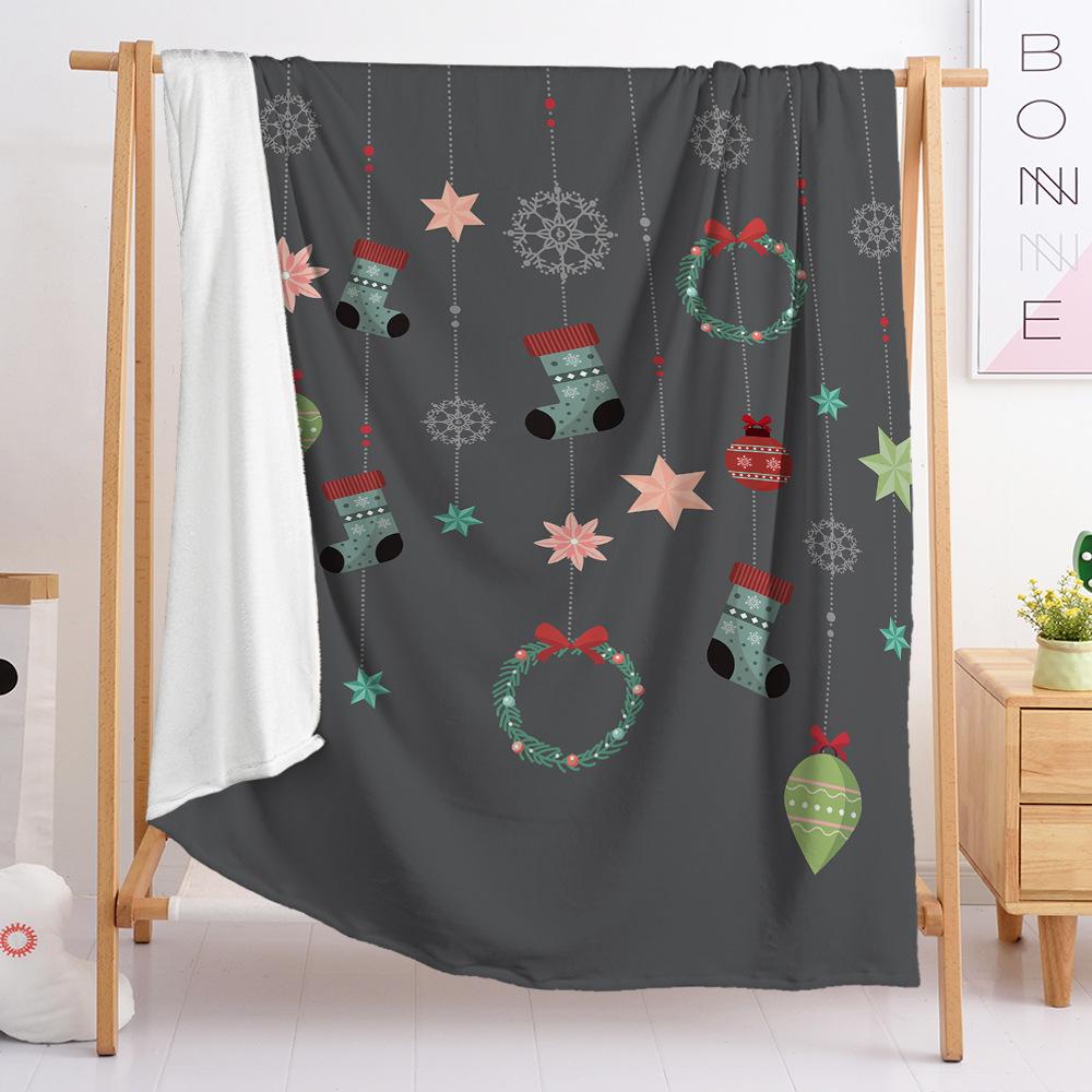 3D Digital Printed Christmas Blanket Flannel Blanket Fur Blanket Spring And Autumn