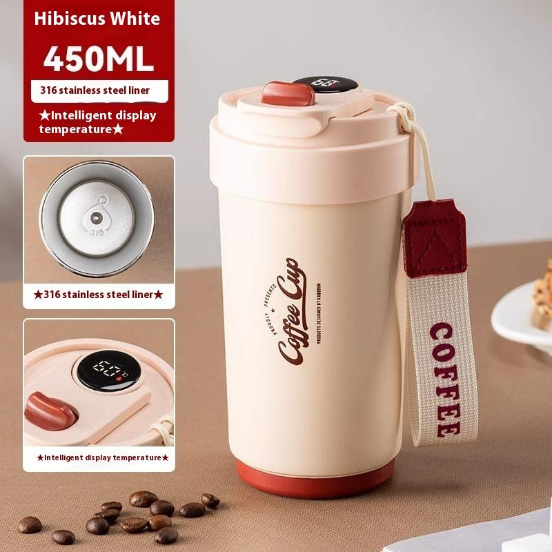 Thermosbecher Kaffeetasse 316 Edelstahl Mädchen Hoher Erscheinungsgrad Neu Begleitender Tragbarer Becher Strohbecher