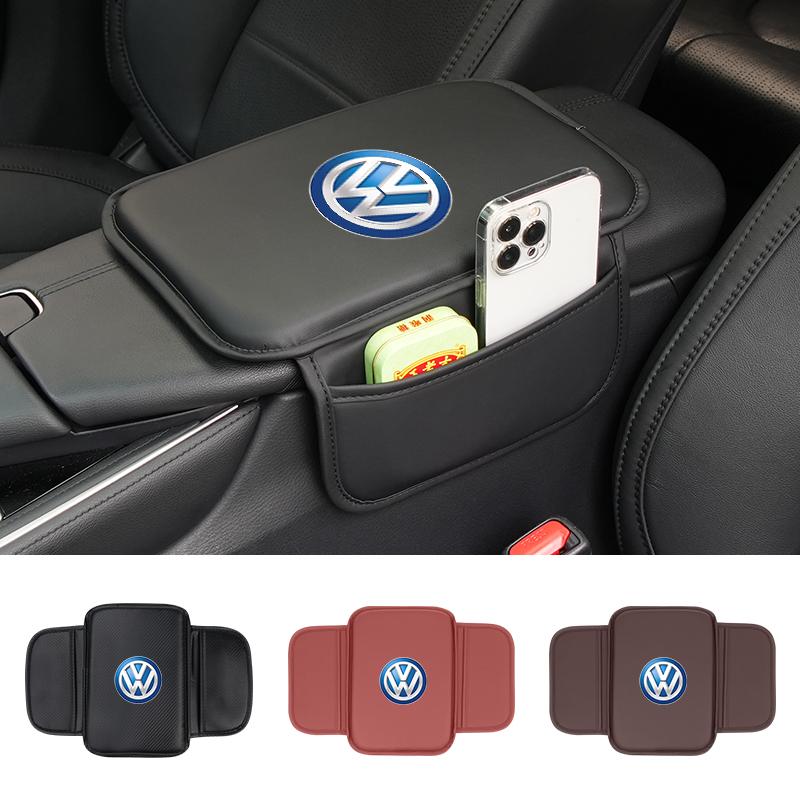 Car Center Console Protector Cover Armrest Box Cushion With Storage Function For VW Scirocco Jetta Beetle Golf Passat Tiguan Ce3