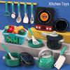 Kids' Role-Play Kitchen Set: Cooking & Cutting Play Toys with Tableware