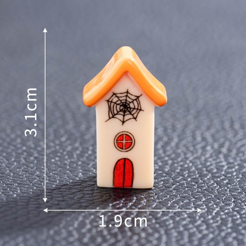 Halloween Pumpkin Zombie Magic House Mini Tiny House Resin Crafts Resurrection Ghost Festival Ornaments Knickknacks