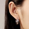 Orstarry S925 Silver Earring FOREVER Love Heart Earrings for Women Birthday Valentine's Day Gift Silver Jewelry