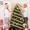 Led Elegant Warm Christmas Ribbon Lights With Glittering Double Layer Design For Holiday Cheer