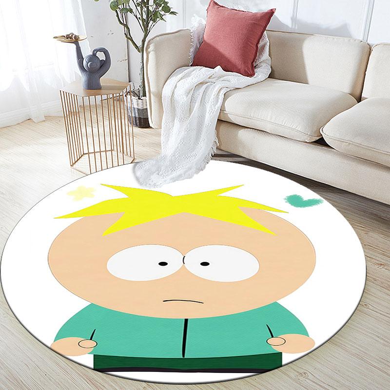 Butters Stotch Pattern Round rug,Carpet Rug for Living Room Bedroom Playroom ,Non-slip Floor Mat,Holiday Gifts and Birthday Gifts.