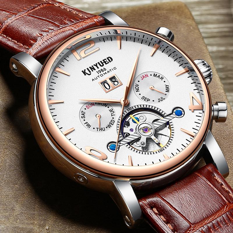 Buy KINYUED Men Luxury Tourbillon Automatic Mechanical Watches Fashion