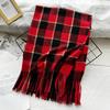 High End Couple Imitation Cashmere Small Plaid Scarf Autumn and Winter Tassel Warm Scarf Fashion Versatile Shawl