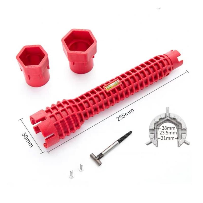 14-In-1 Multi-Function Sink & Faucet Repair Wrench - Durable Abs, Anti-Slip Long Handle For Kitchen & Bathroom Plumbing