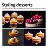 Stainless Steel Tarts Rings Double Edges Design, Safe Stable Baking Tool for Cakes and Dessert