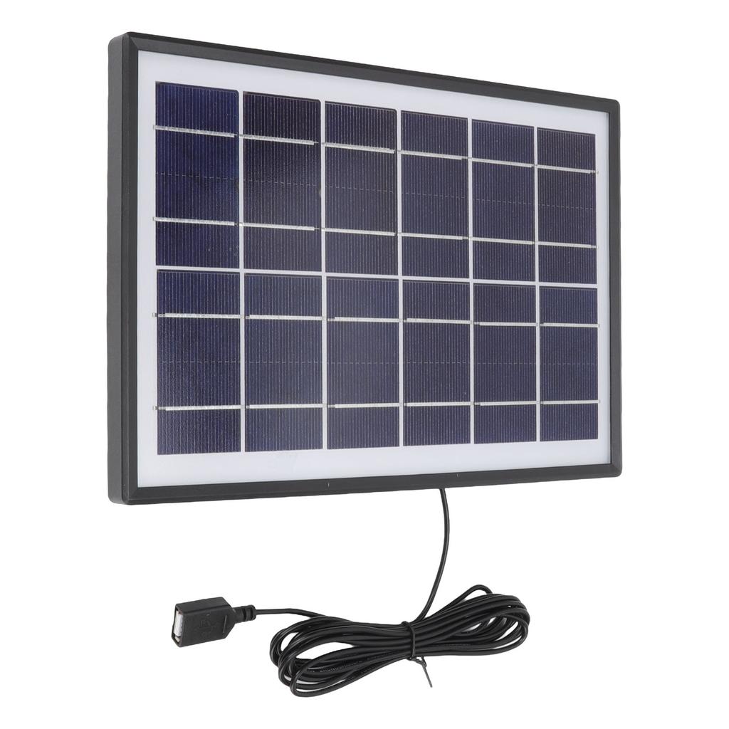 Solar Panel 6W 6V Polycrystalline Silicon Durable Portable Solar Panel Charger for Appliance Phone Lamp