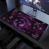 Aesthetic Dark Purple Cloud Gaming Mouse Pad Non Slip Rubber Mat Stitched Edge Desk Pad For Laptop Keyboard For Daily Work Use
