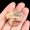 Faux Crystal Cat Paw Ornament Healing Natural Stone Kitten Paw Statue Carving Animal Claw Figurine Desktop Decoration Cat Lovers Gift