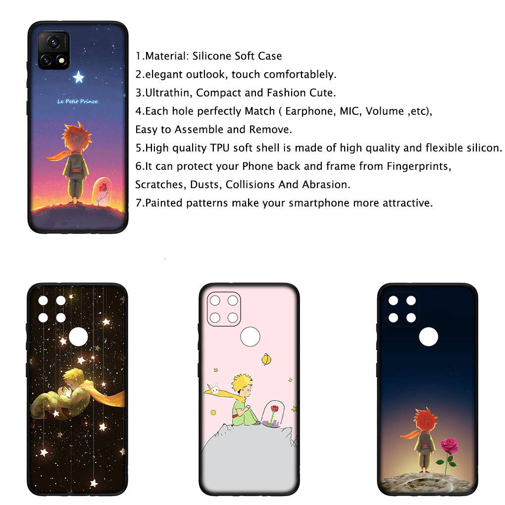 Cover for iPhone 17 16 15 Xiaomi Poco Redmi Note 14 13 12 11 Pro Max 9 16e Samsung Galaxy S25 S24 S23 OPPO Huawei Cartoon The Little Prince Phone Case