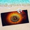 Popular Logo Bitcoin Microfiber Beach Towel Absorbent Quick Dry Soft Yoga Swimming Resort Mountain Climbing Towel