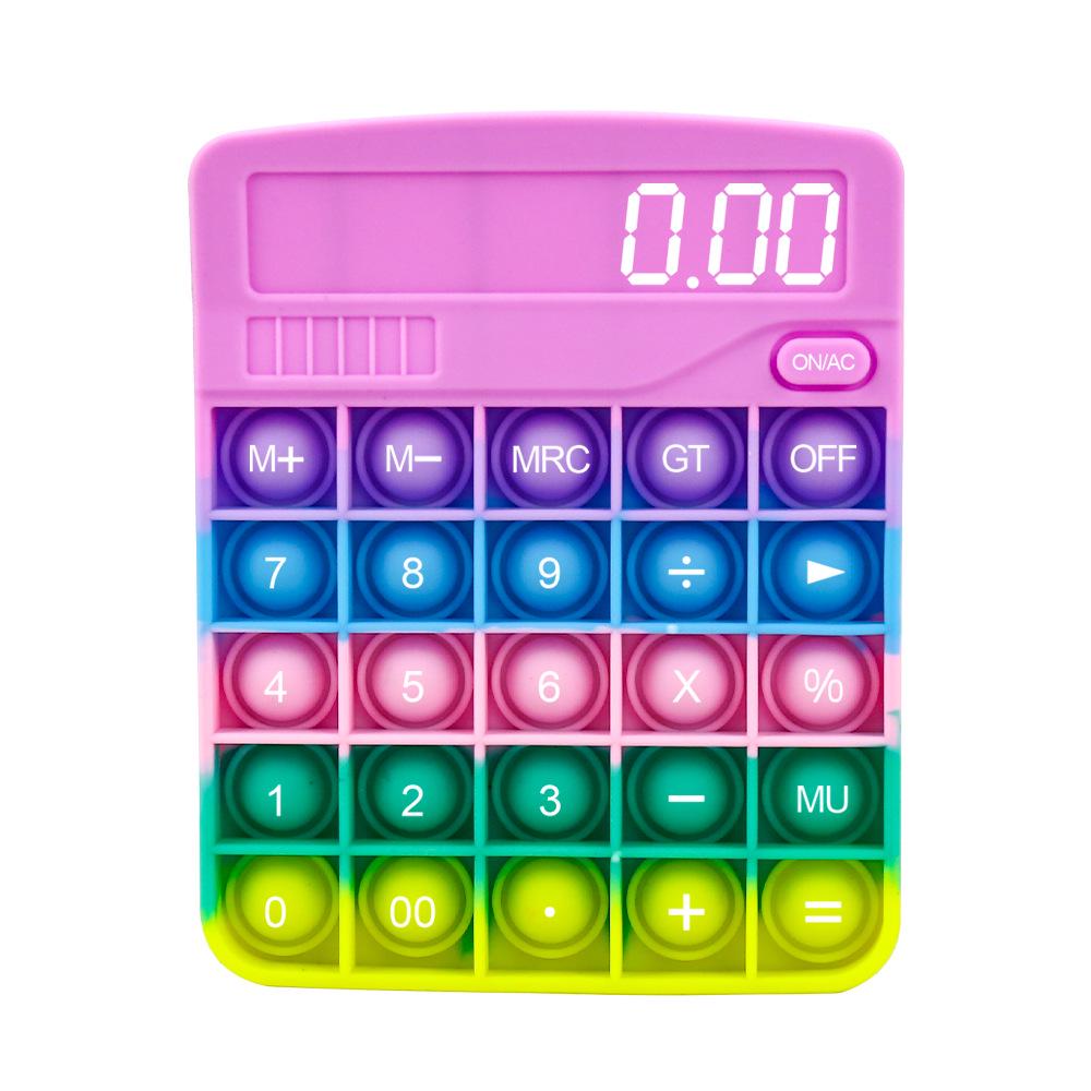 Silicone Educational Decompression Toy Calculator & Keyboard for Kids - Halloween & Christmas Theme