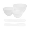 Healeved 1 Set Facial Mixing Bowl, Silicone Mixing Bowl with Applicator, DIY Bowl, Silicone Bowl, Silicone Mixing Bowl