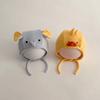 Cartoon Animals Kid Ear Protection Hat Soft Baby Winter Plush Hats  For 8-18 Months