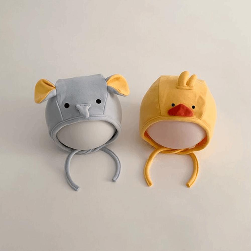 Cartoon Animals Kid Ear Protection Hat Soft Baby Winter Plush Hats  For 8-18 Months
