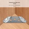 Thickened 90-Degree Three-Sided Angle Iron Connector Bracket