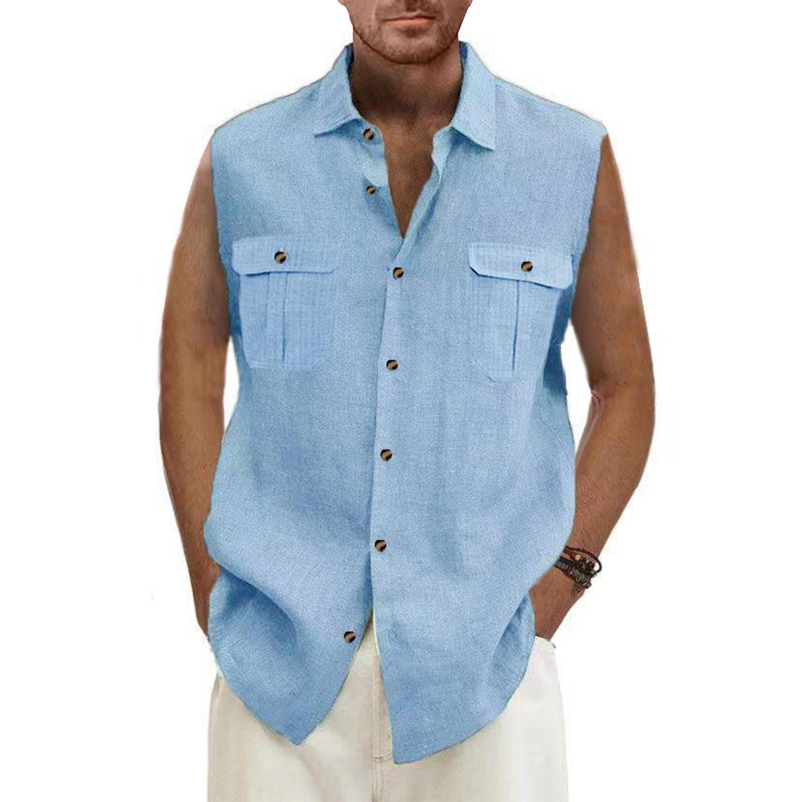 

Мужская летняя пляжная майка для серфинга, большой размер, повседневный дышащий топ без рукавов, свободная однотонная майка, мужская рубашка XXXL