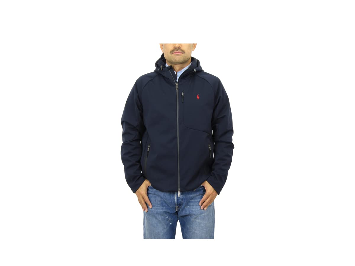 

POLO RALPH LAUREN Softshell Windbreaker Size Navy Men s Jacket/Hoodie, XXL, (Product Code 0101946)