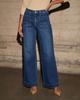 2025 Spring Women's High-Waisted Wide-Leg Retro Jeans