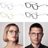 Metal Frame Anti Blue Light Glasses Square Frame Optical Eyeglasses Men's Eyewear  Reading