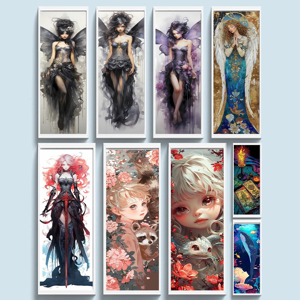 LF# Vollstickerei Öko-Baumwollfaden 11CT bedruckt Mädchen Kreuzstichset Kunst