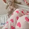 Women's Sweet Pink Walking & Pajama Pants: Loose, Comfortable Trousers for Spring and Autumn.