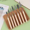 7Pcs Stainless Steel Oil Painting Knives Artist Crafts Spatula Palette Knife Mixing Knife Scraper Art Tools