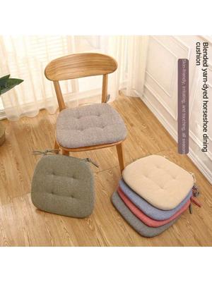 Coussin de siège universel quatre saisons, épais en forme de fer à cheval en coton respirant pour la maison